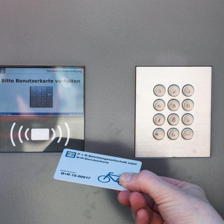 PIN Eingabefeld Schließfächer