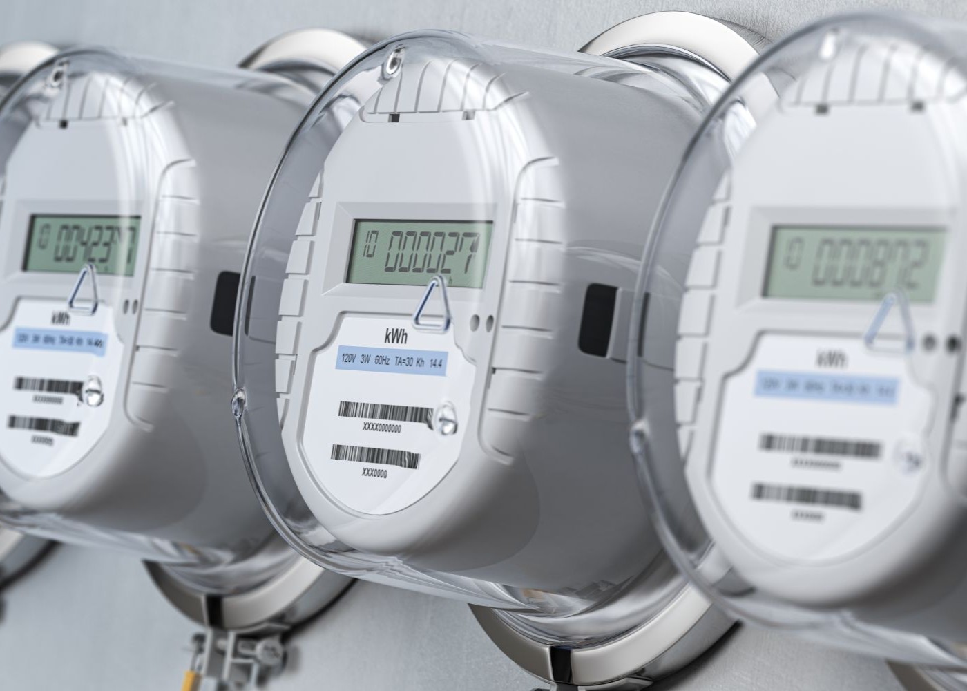 Digitaler Heizungskeller mit verschiedenen Zählern